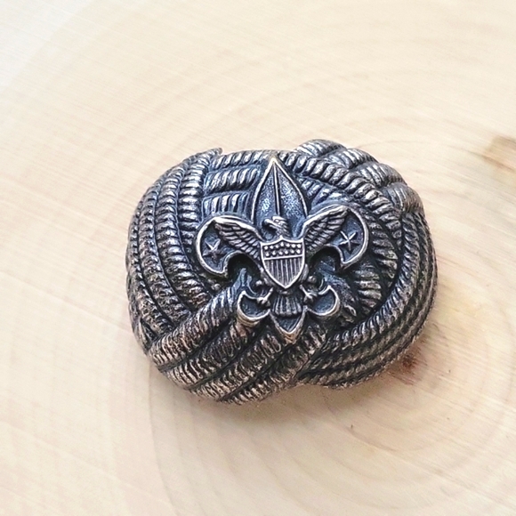 Vintage Boy Scout Scarf Clip Slide - Picture 1 of 3